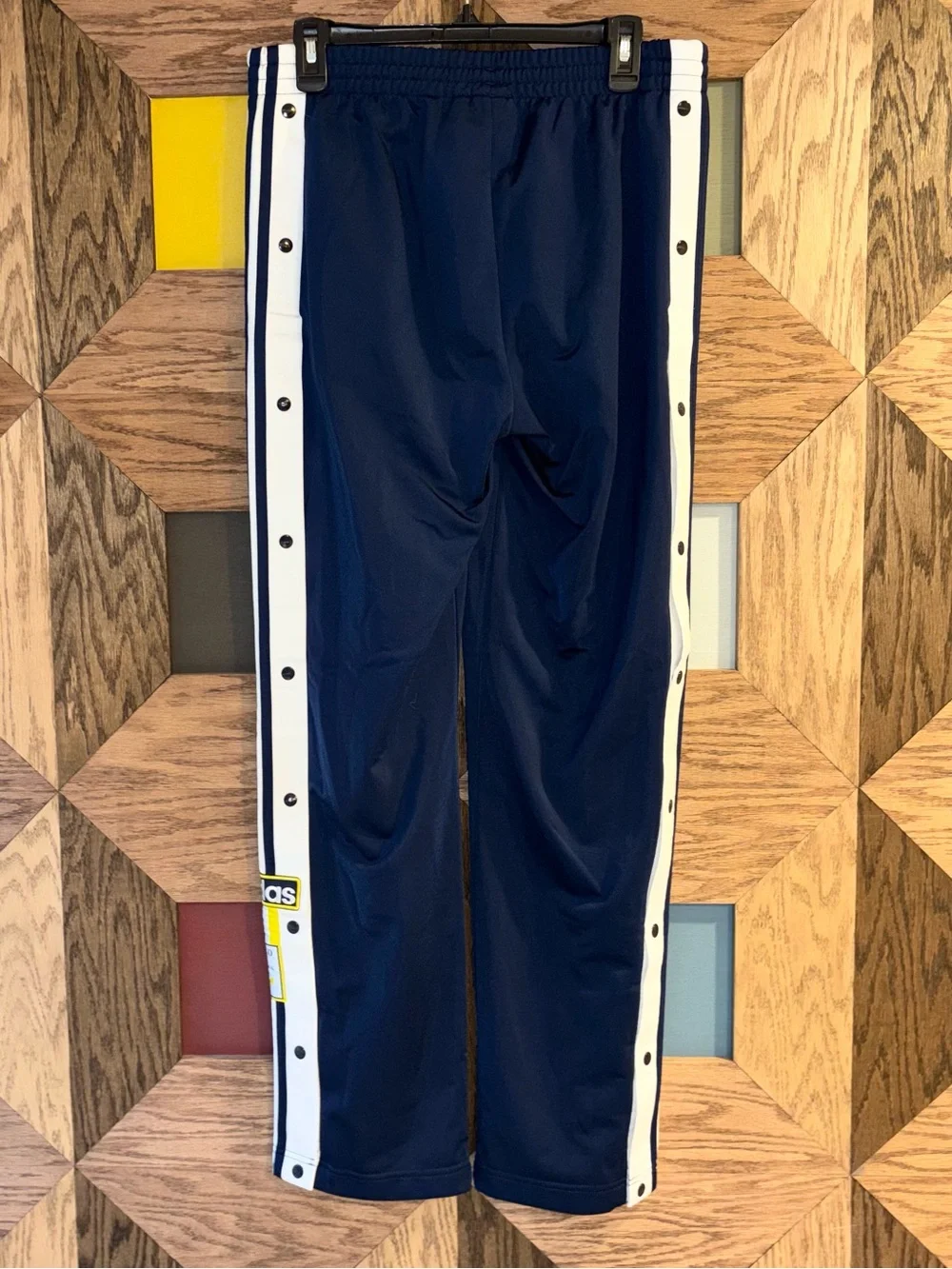 Adidas Originals Adibreak Track Pants Navy & White Stripe Sz M - Picture 6 of 11
